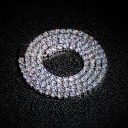 TOPGRILLZ 3MM-6MM Iced Out Full Cubic Zirconia 1 Row Tennis Chain