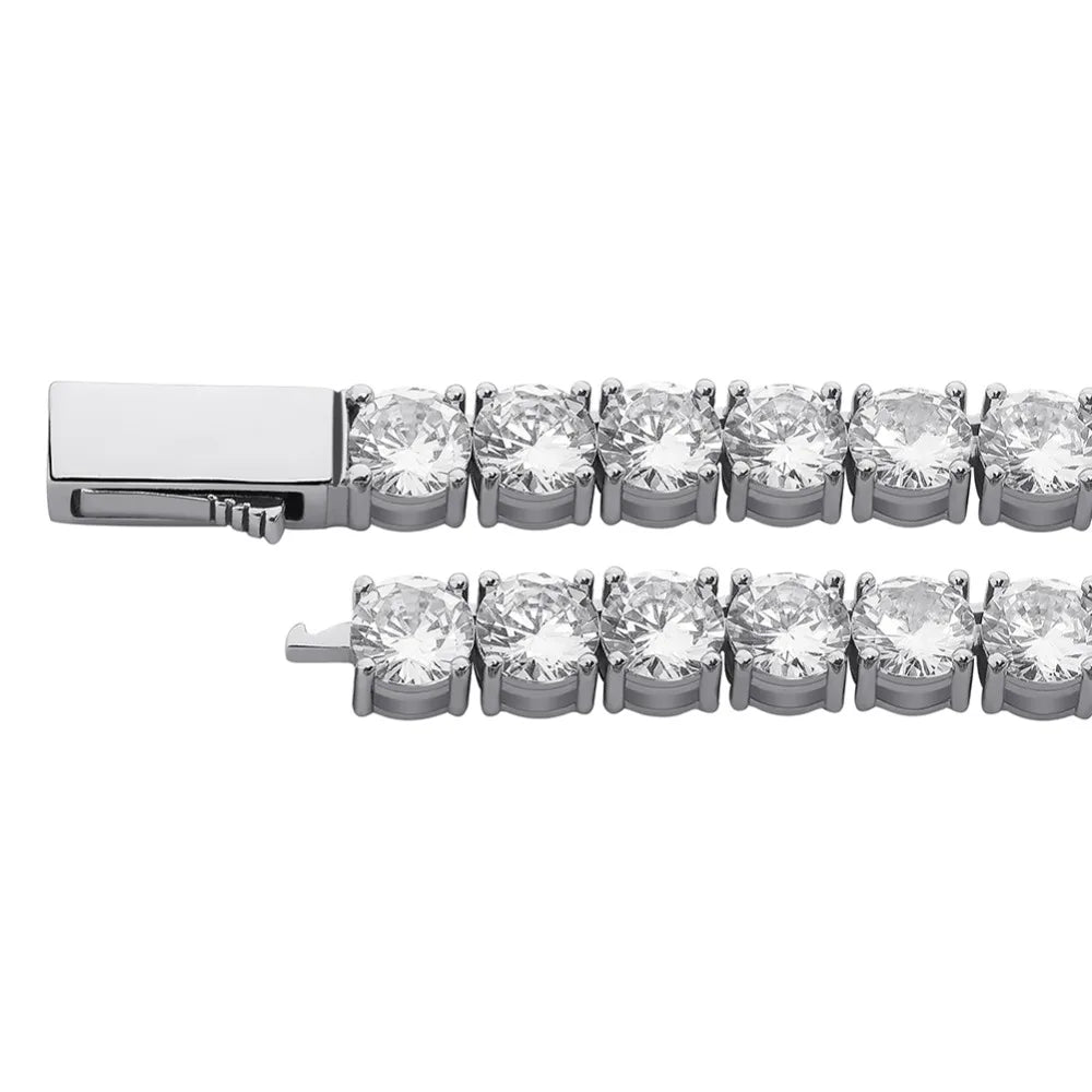 TOPGRILLZ 3MM-6MM Iced Out Full Cubic Zirconia 1 Row Tennis Chain