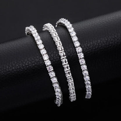 TOPGRILLZ 3MM-6MM Iced Out Full Cubic Zirconia 1 Row Tennis Chain