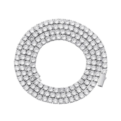 TOPGRILLZ 3MM-6MM Iced Out Full Cubic Zirconia 1 Row Tennis Chain