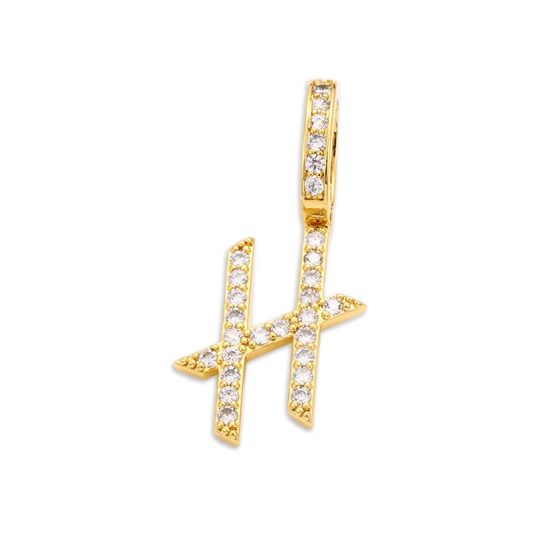 Moissanite A-Z Initial 925 Sterling Silver