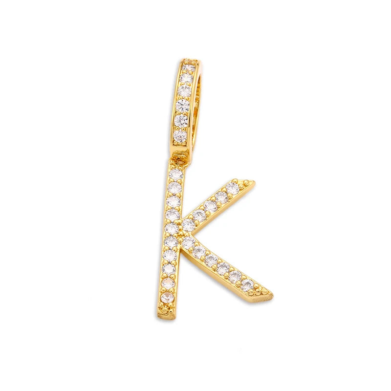 Moissanite A-Z Initial 925 Sterling Silver