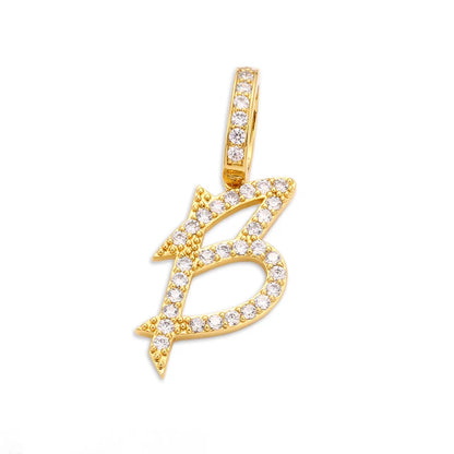 Moissanite A-Z Initial 925 Sterling Silver