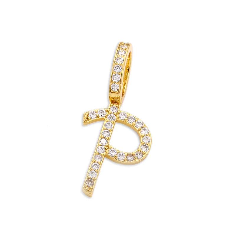 Moissanite A-Z Initial 925 Sterling Silver