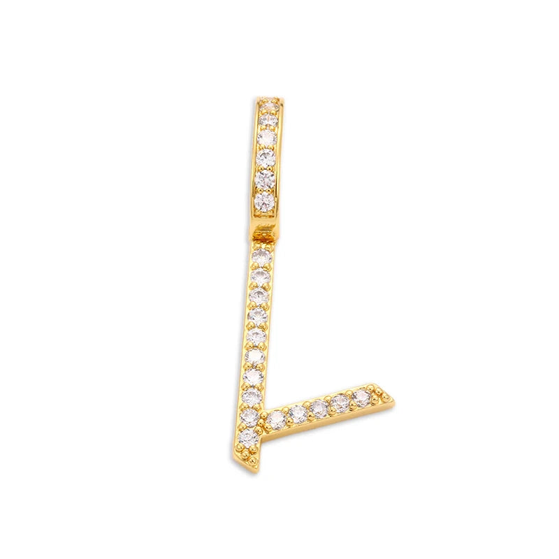 Moissanite A-Z Initial 925 Sterling Silver