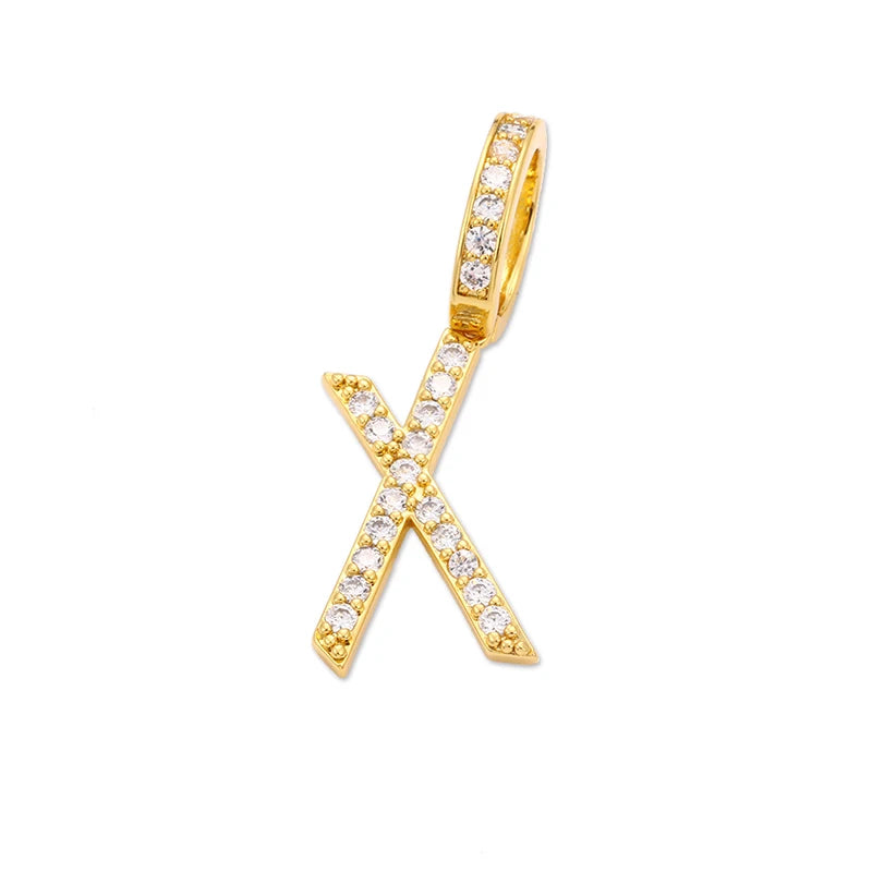 Moissanite A-Z Initial 925 Sterling Silver