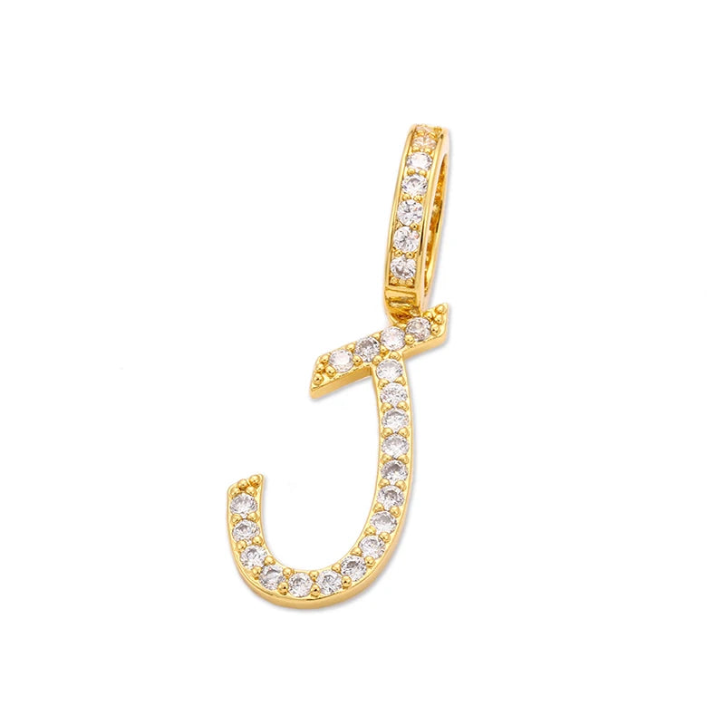 Moissanite A-Z Initial 925 Sterling Silver