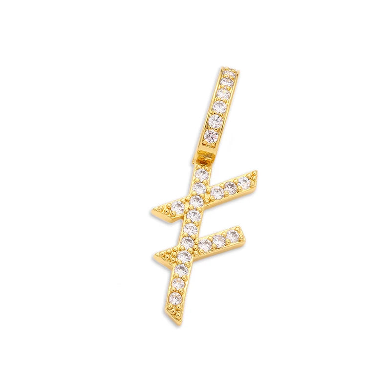 Moissanite A-Z Initial 925 Sterling Silver