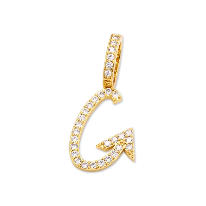 Moissanite A-Z Initial 925 Sterling Silver