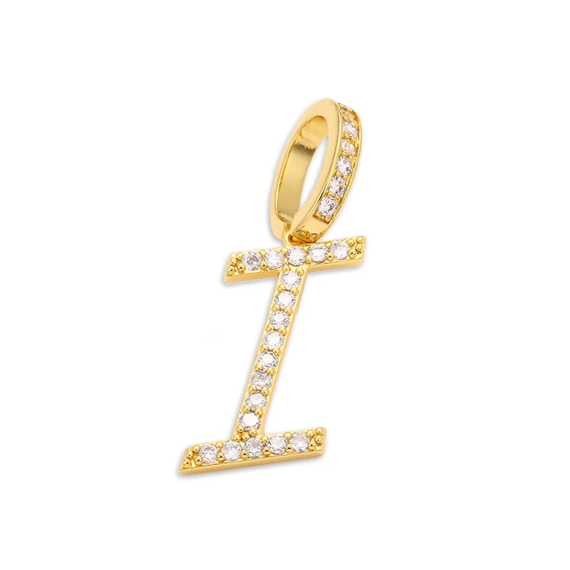 Moissanite A-Z Initial 925 Sterling Silver