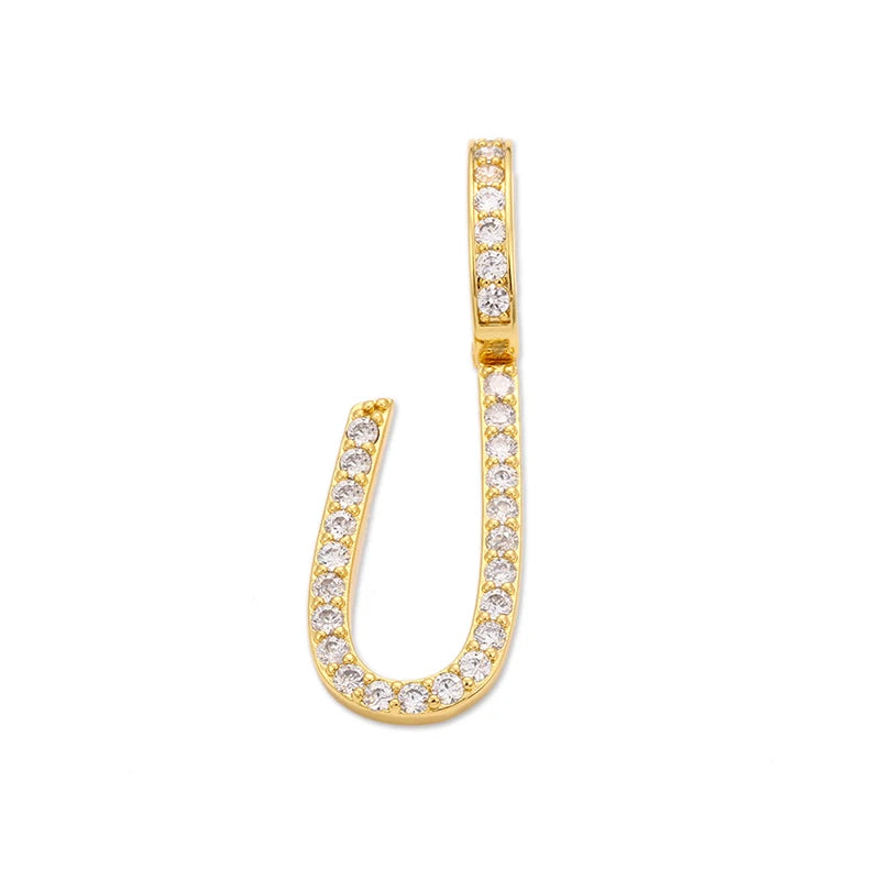 Moissanite A-Z Initial 925 Sterling Silver