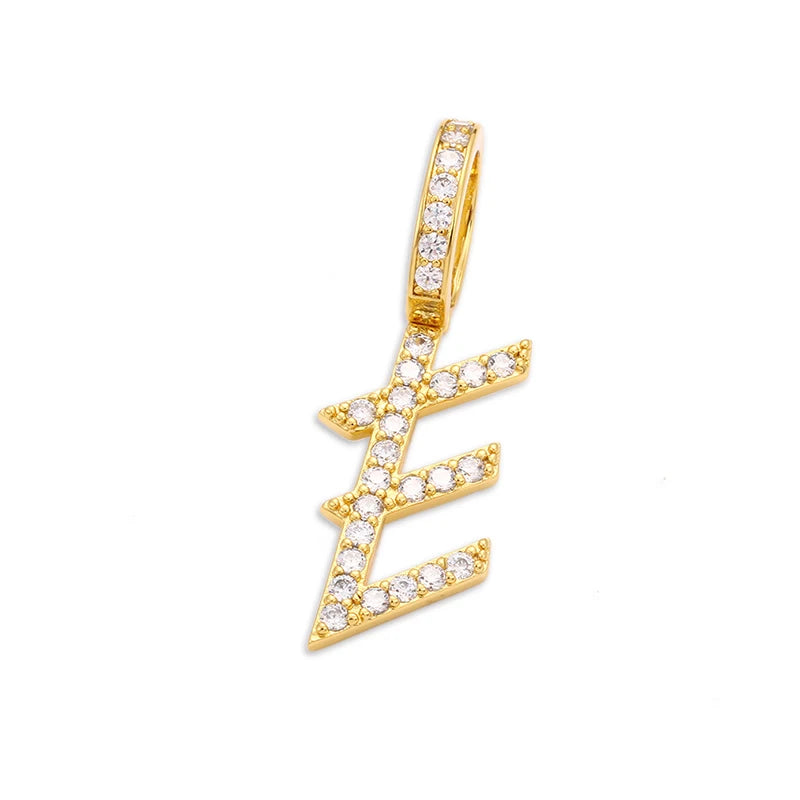 Moissanite A-Z Initial 925 Sterling Silver