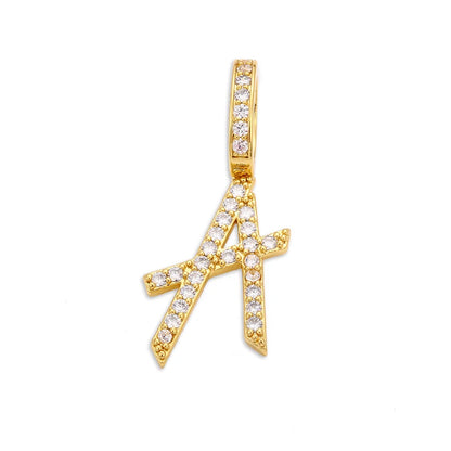 Moissanite A-Z Initial 925 Sterling Silver